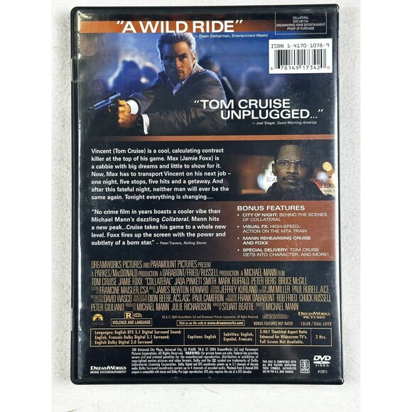 Collateral (DVD, 2004, 2-Disc Set) Excellent Condition - Picture 2 of 2